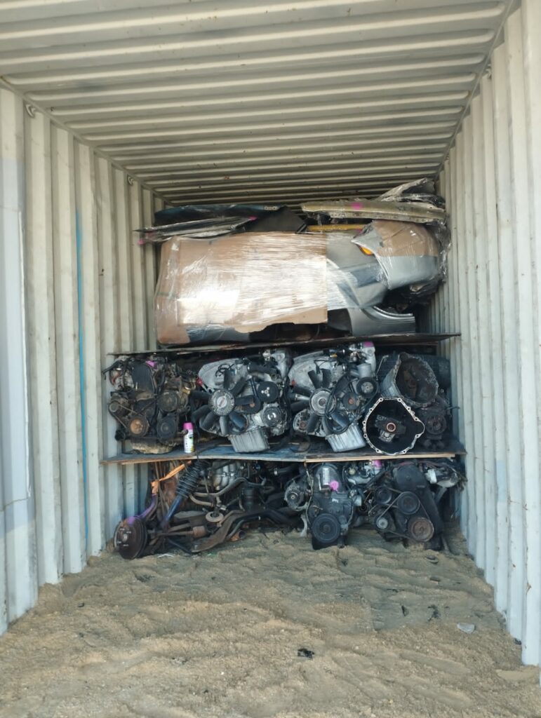 parts in container