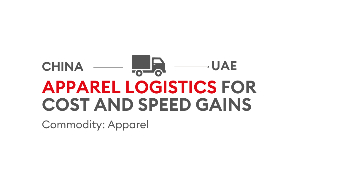 Apparel Supply Chain from China to UAE