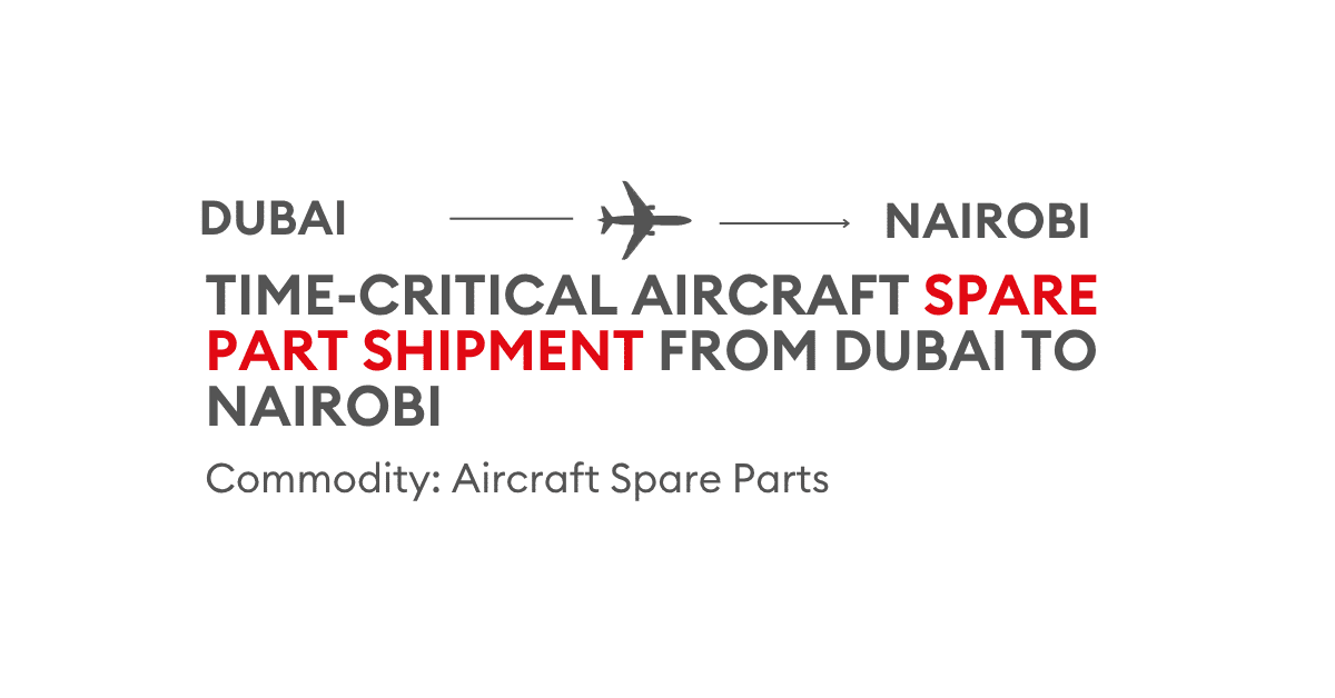 Delivery from Dubai to Nairobi
