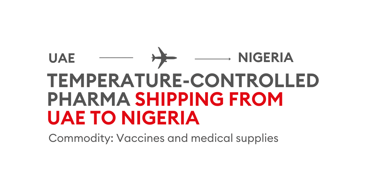 Pharma Shipping from UAE to Nigeria